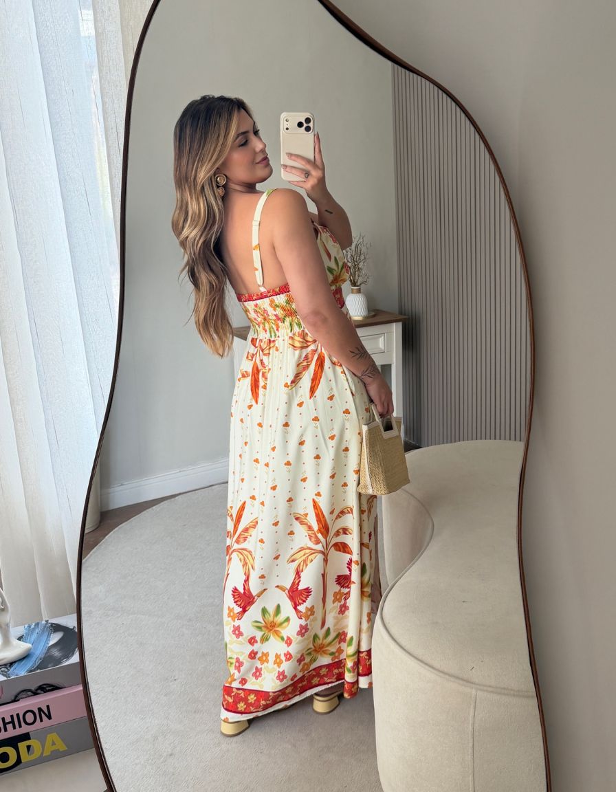 Vestido Maju Laranja