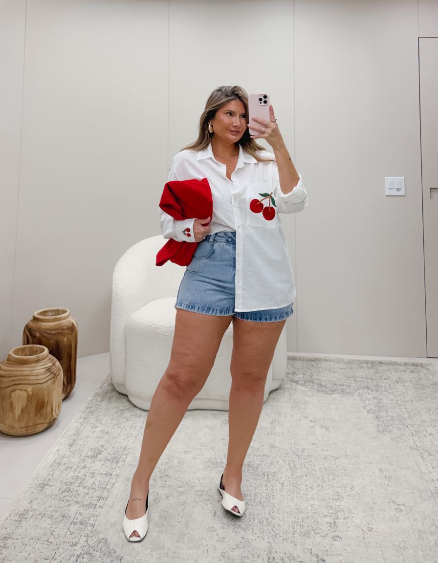 Camisa Charm Cherry