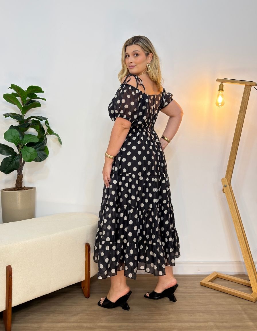 Vestido Poá