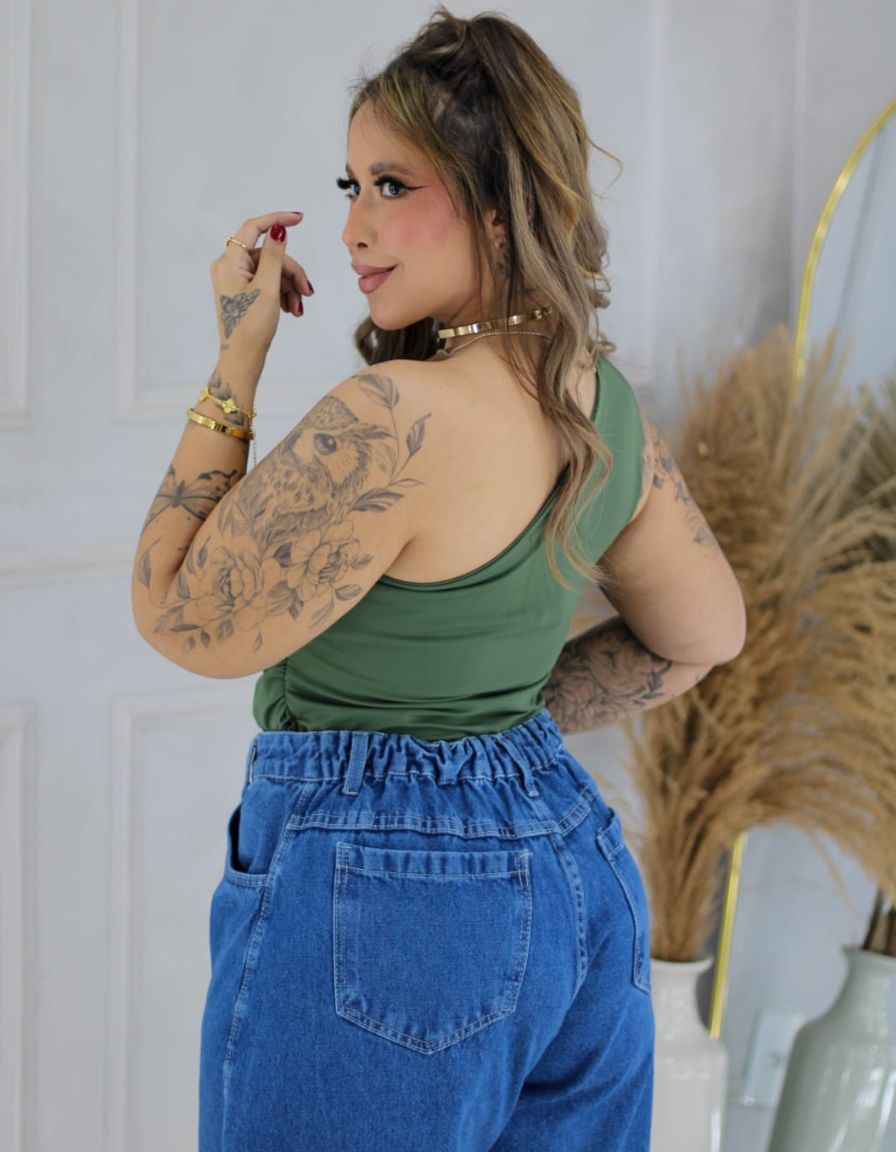 Calça Balloon jeans