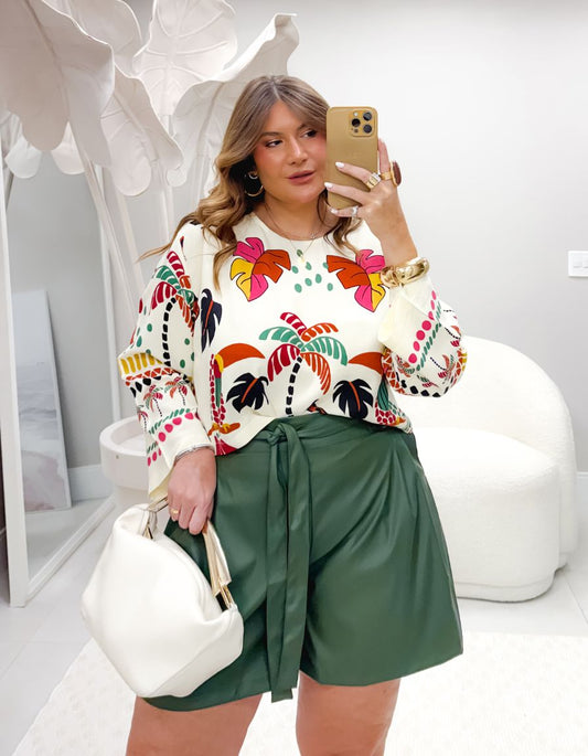 Blusa Bata Safari