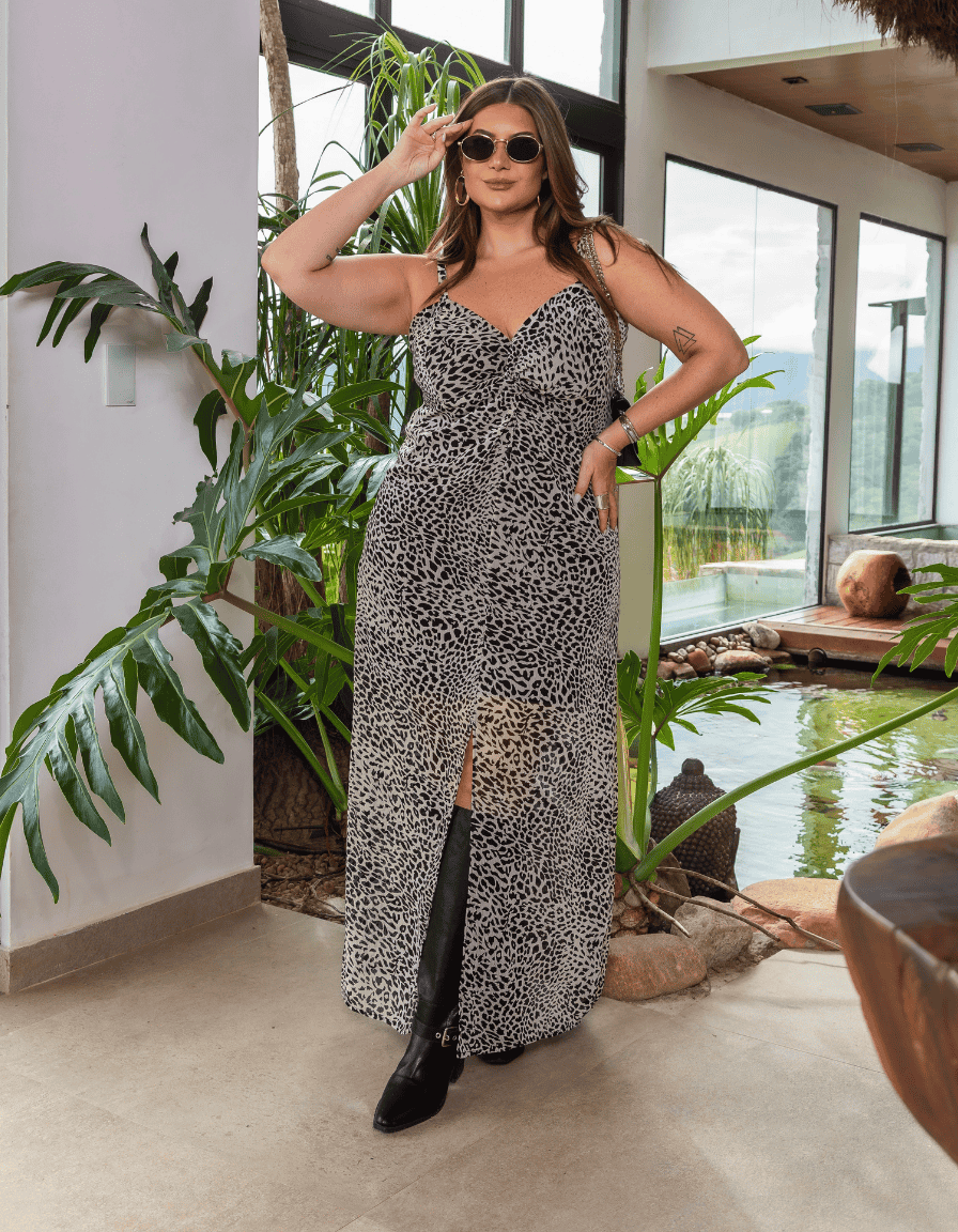 Vestido Longo Print