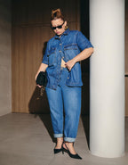 Calça Mom Jeans Original Blue