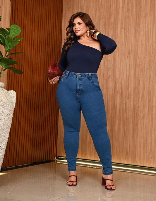 Calça Jeans com Cinta Modeladora