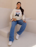 Blusa Urso Tricot