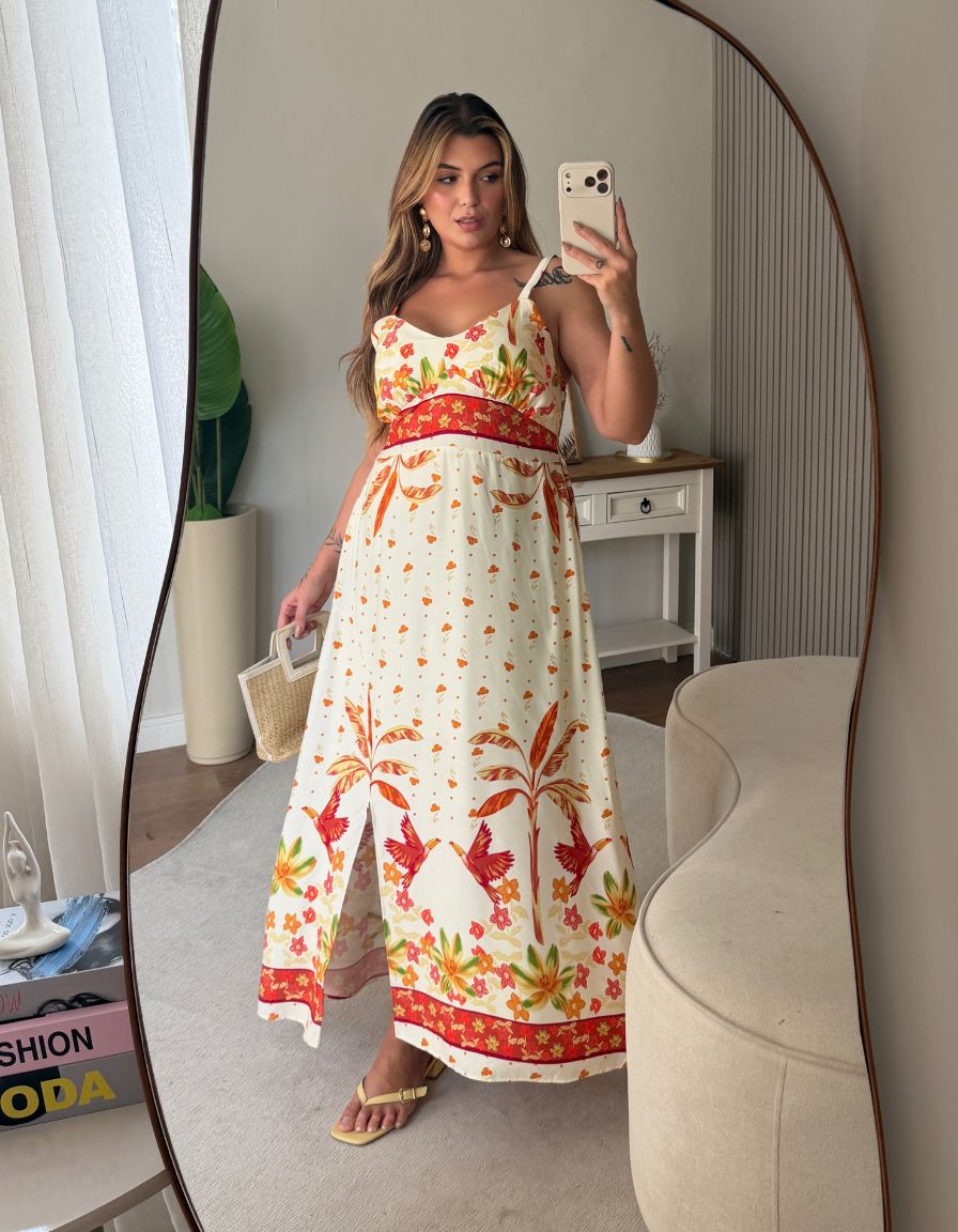 Vestido Maju Laranja