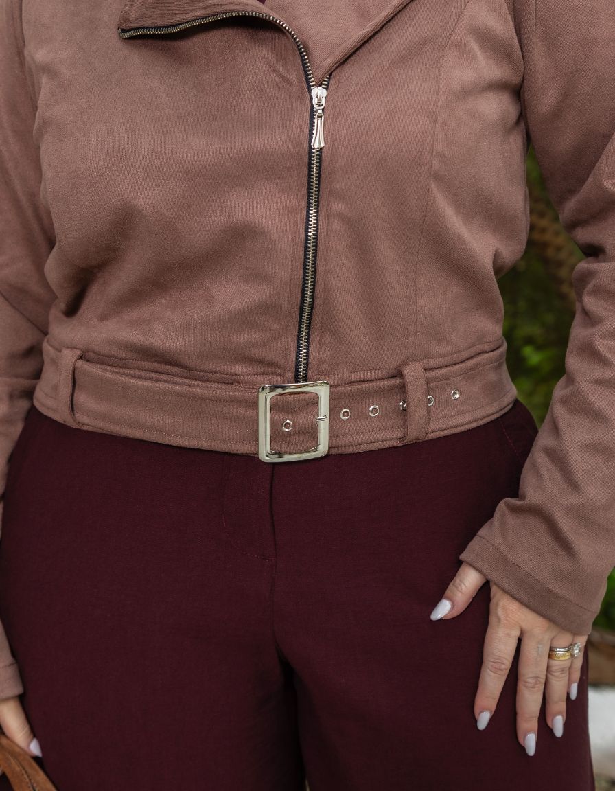 Jaqueta Suede