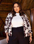 Jaqueta Bomber Cow Print