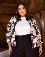 Jaqueta Bomber Cow Print