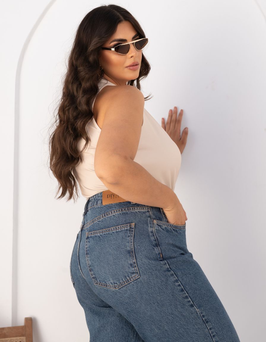 Calça Wide Leg Jeans