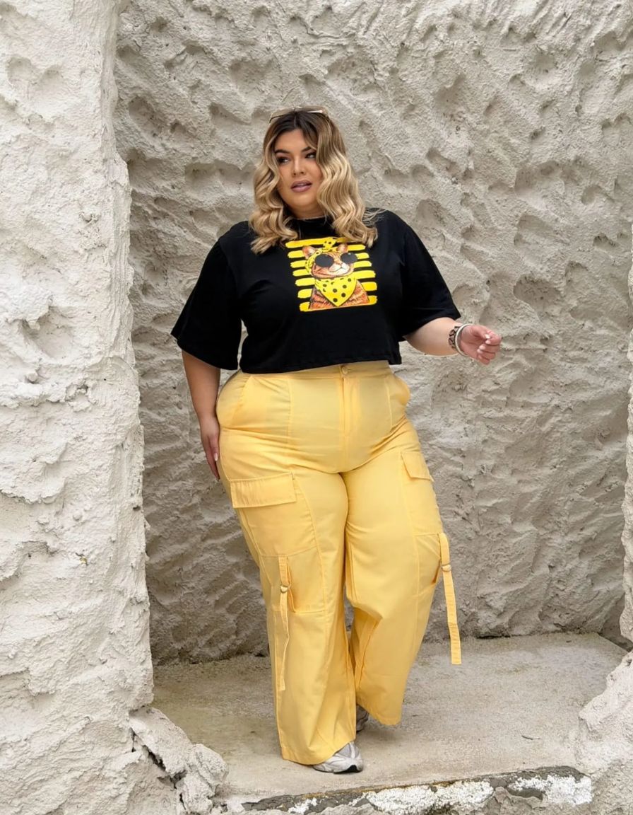 Cropped Gatinho Listrado Preto