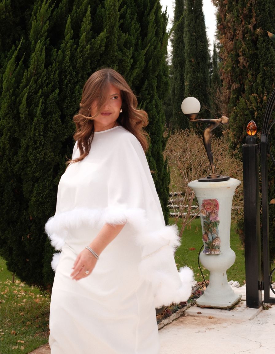 Capa Blanche Plumas