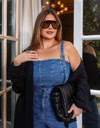 Cropped Jeans com Fivelas