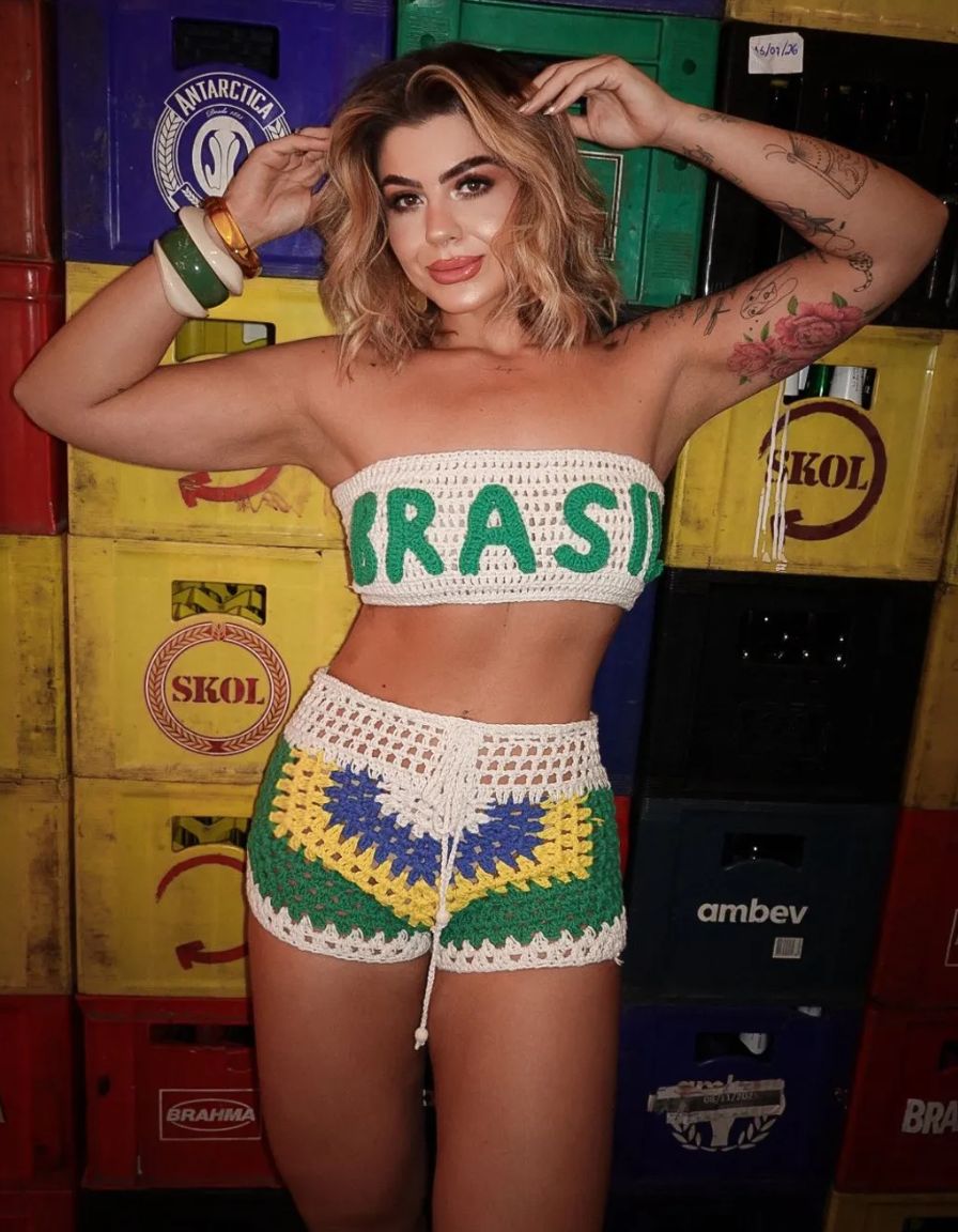 Top Faixa Crochê BR
