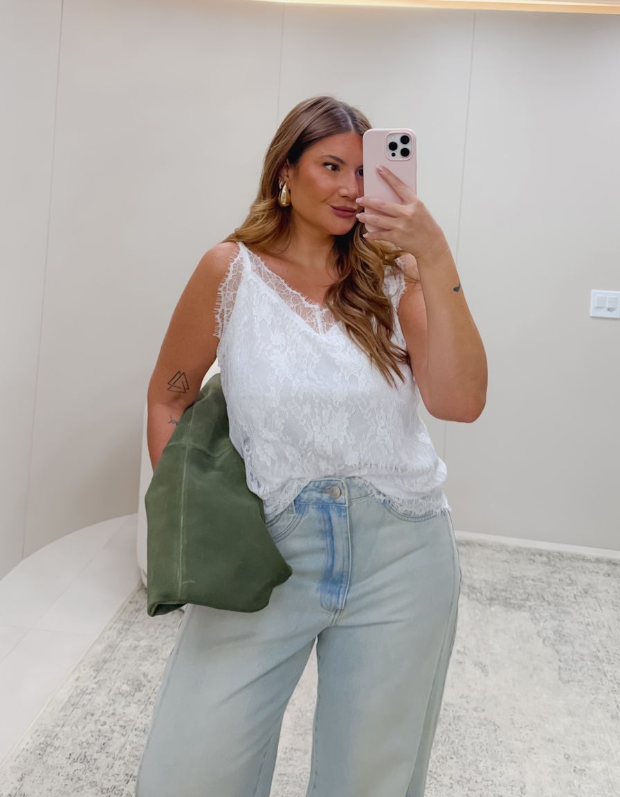 Calça Wide Leg Jeans