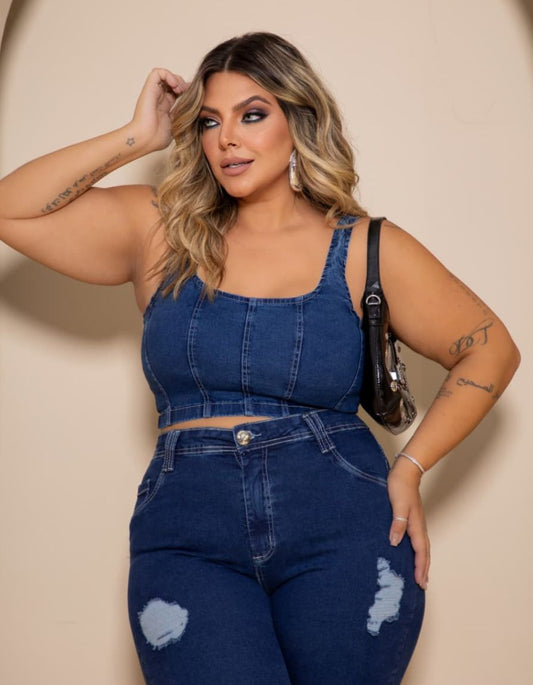 Cropped Jeans