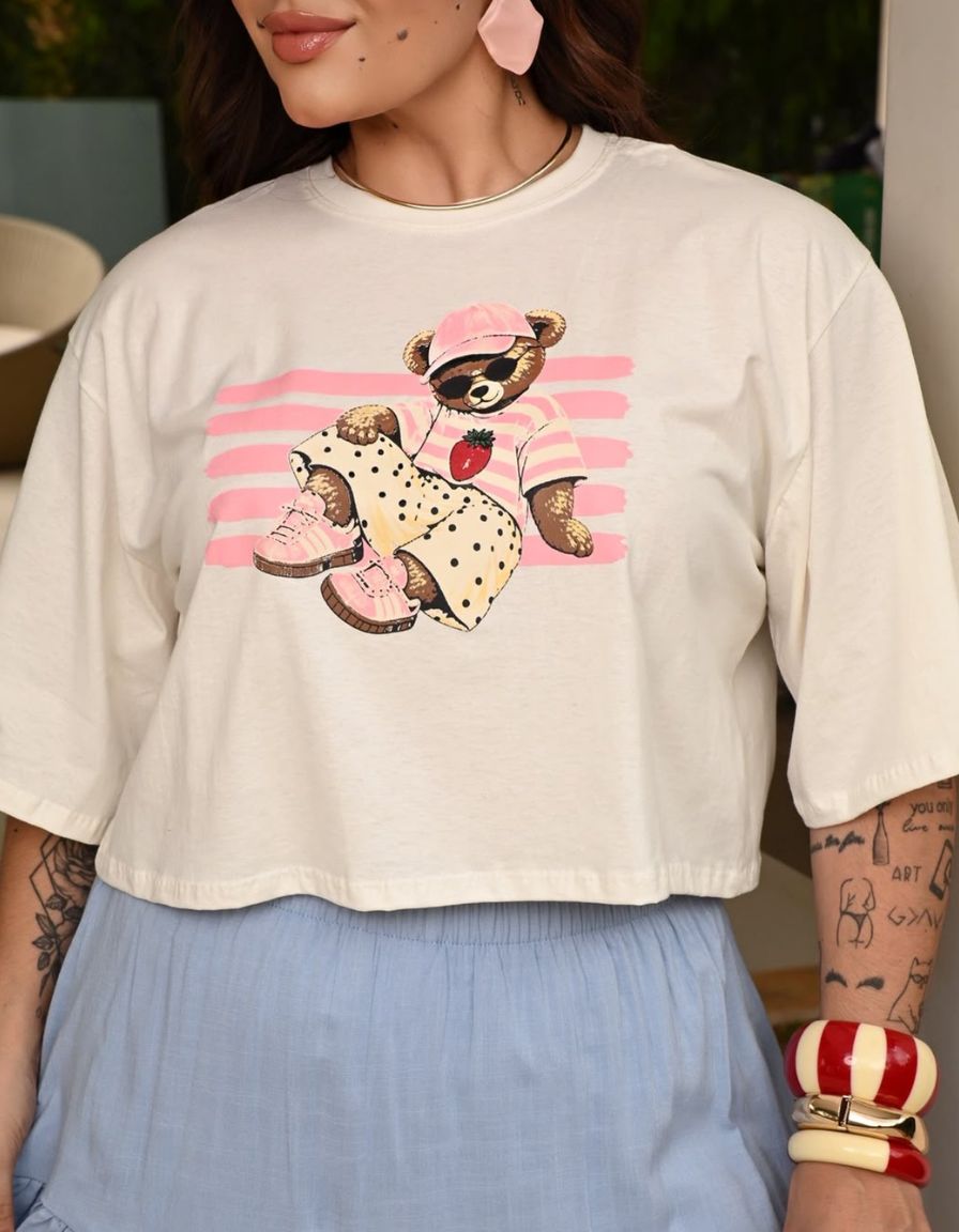 Cropped Ted Listrado Off White