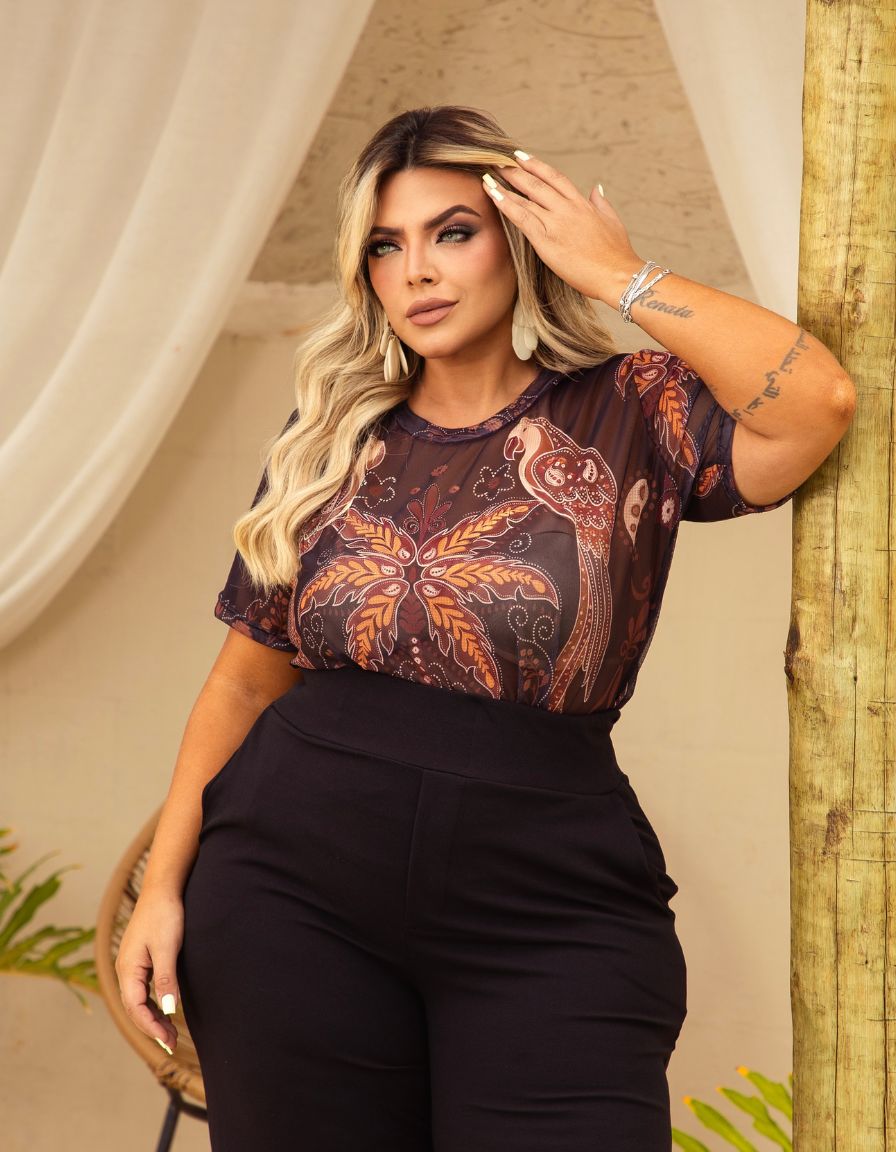 Blusa Tule Safira