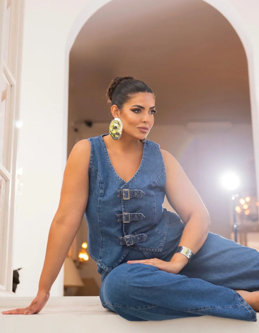 Colete Jeans V Fusion