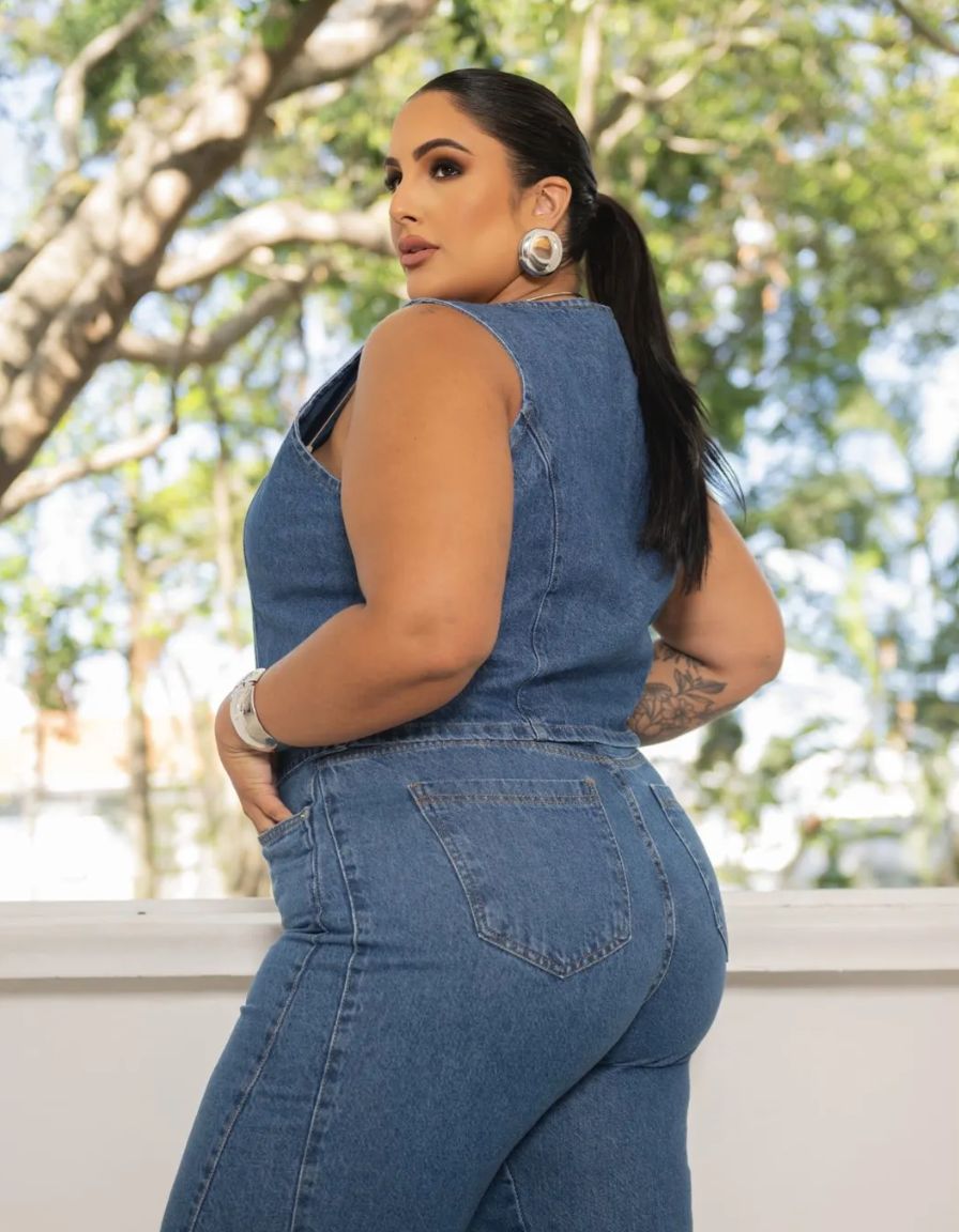 Calça Jeans Wide Leg Fusion