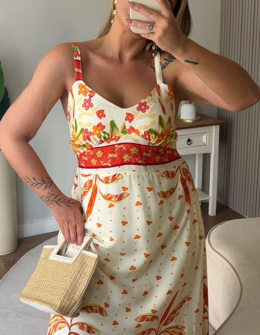 Vestido Maju Laranja