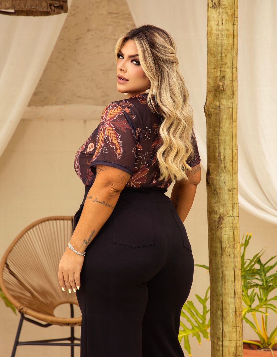 Blusa Tule Safira