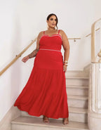 Conjunto Top e Saia Corda