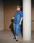Calça Mom Jeans Original Blue