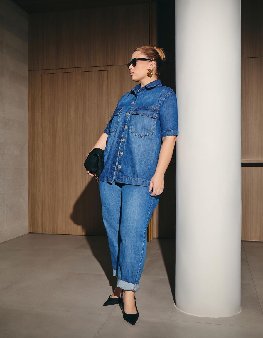 Calça Mom Jeans Original Blue