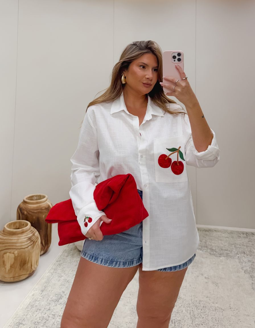 Camisa Charm Cherry