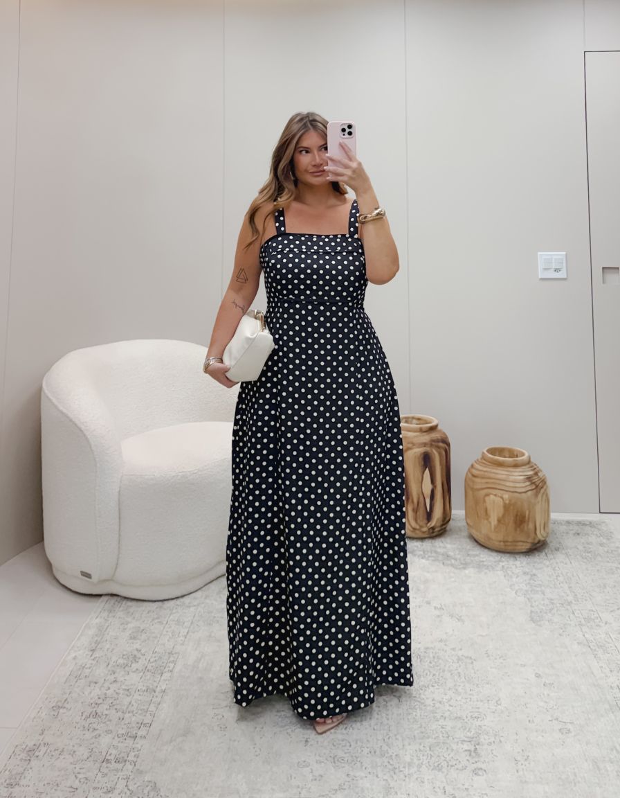 Vestido Poá Sabrina