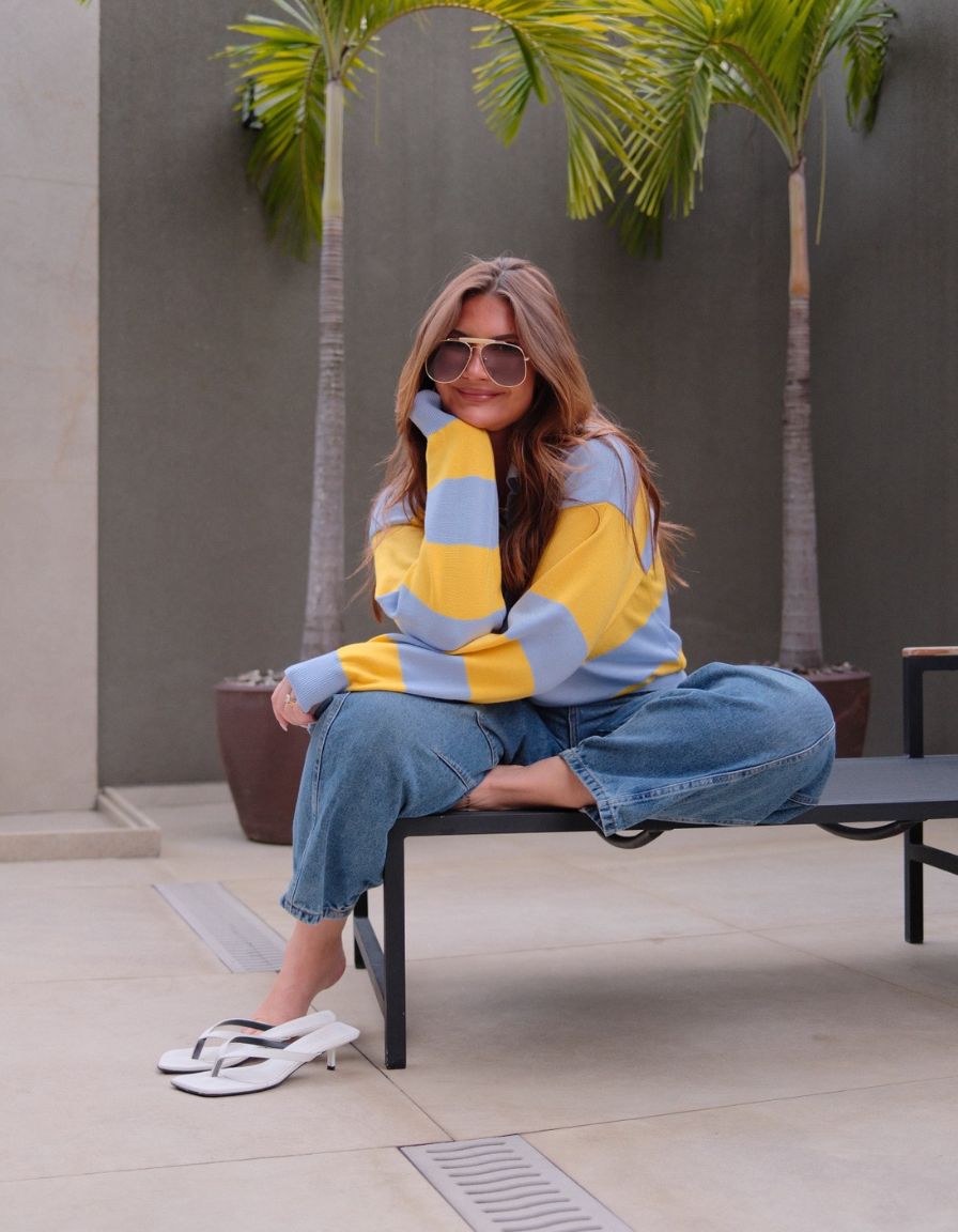 Blusa Polo Listrada Brasil