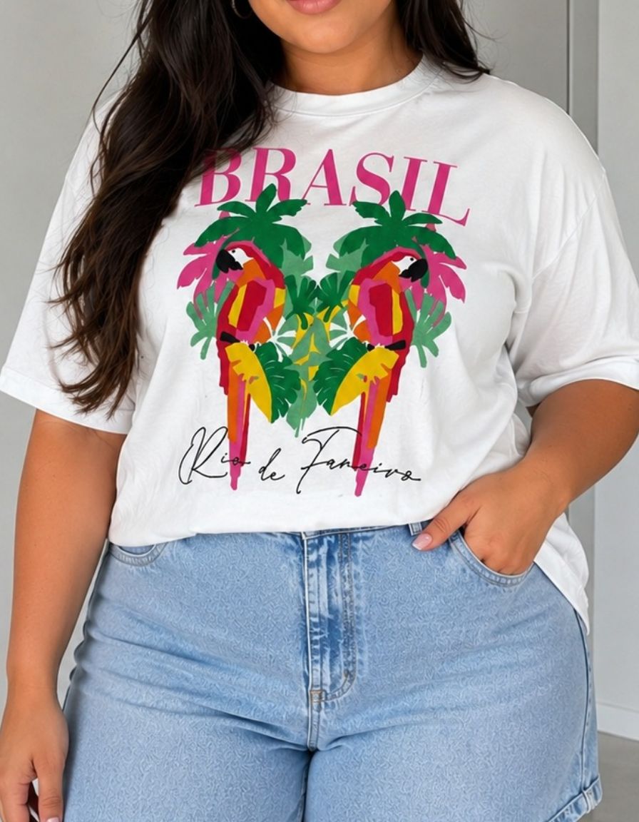Blusa Brasil Tropical