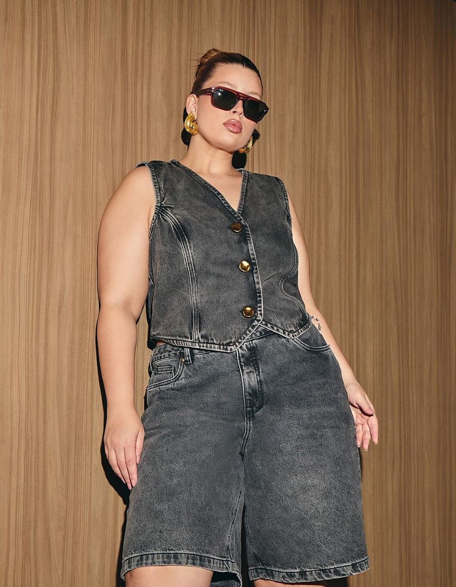 Bermuda Jeans Black