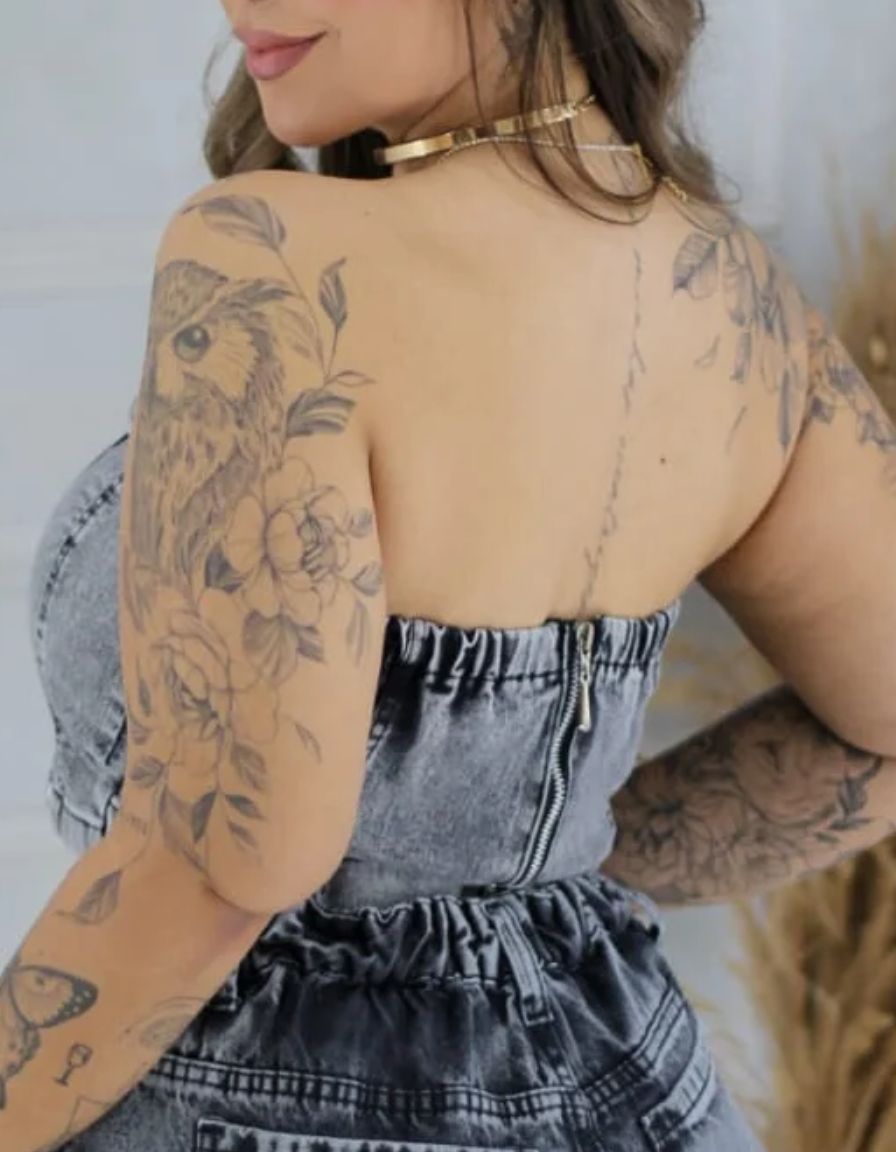 Top jeans Grafite