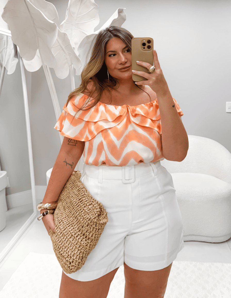 Blusa Ciganinha Print Exclusivo Pôr do Sol
