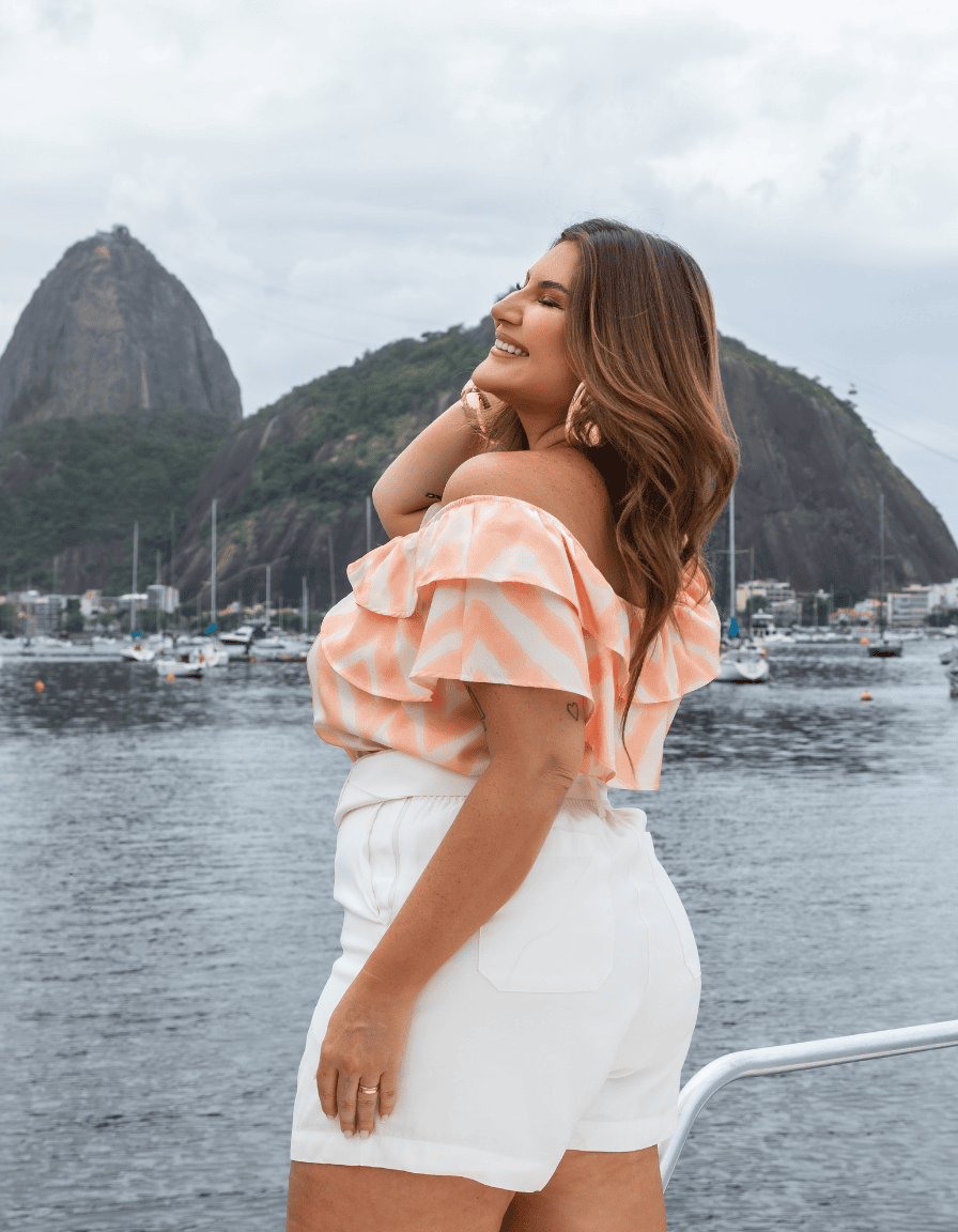 Blusa Ciganinha Print Exclusivo Pôr do Sol