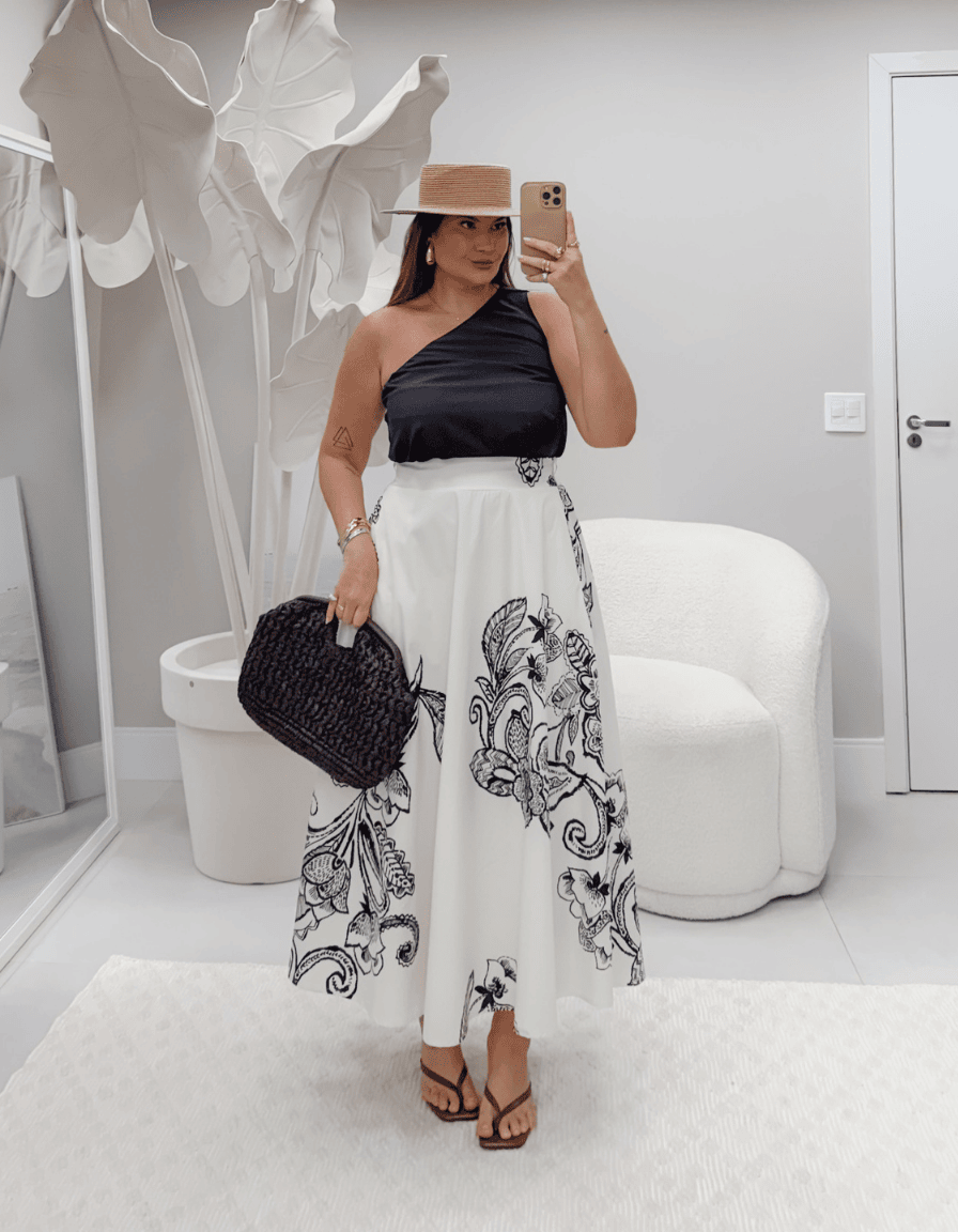 Blusa One Shoulder