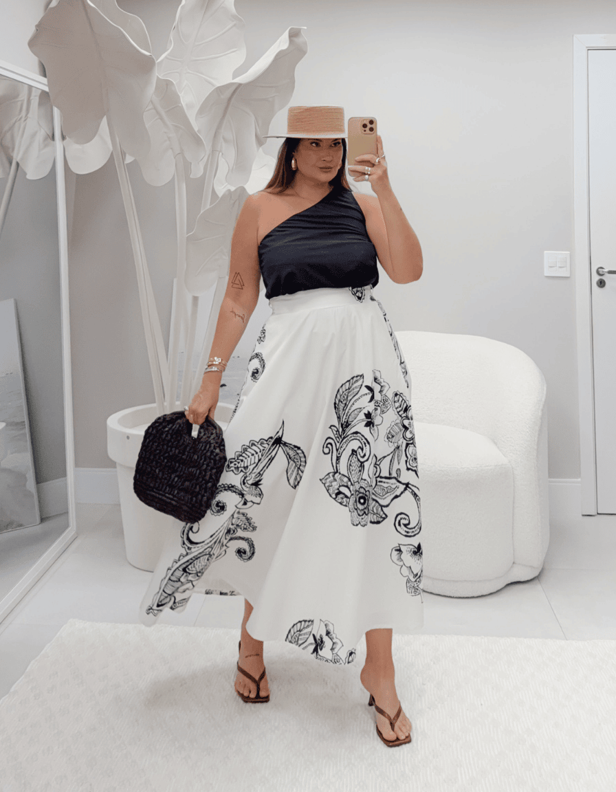 Blusa One Shoulder