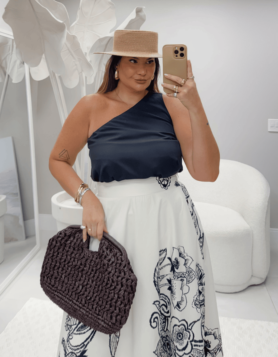 Blusa One Shoulder