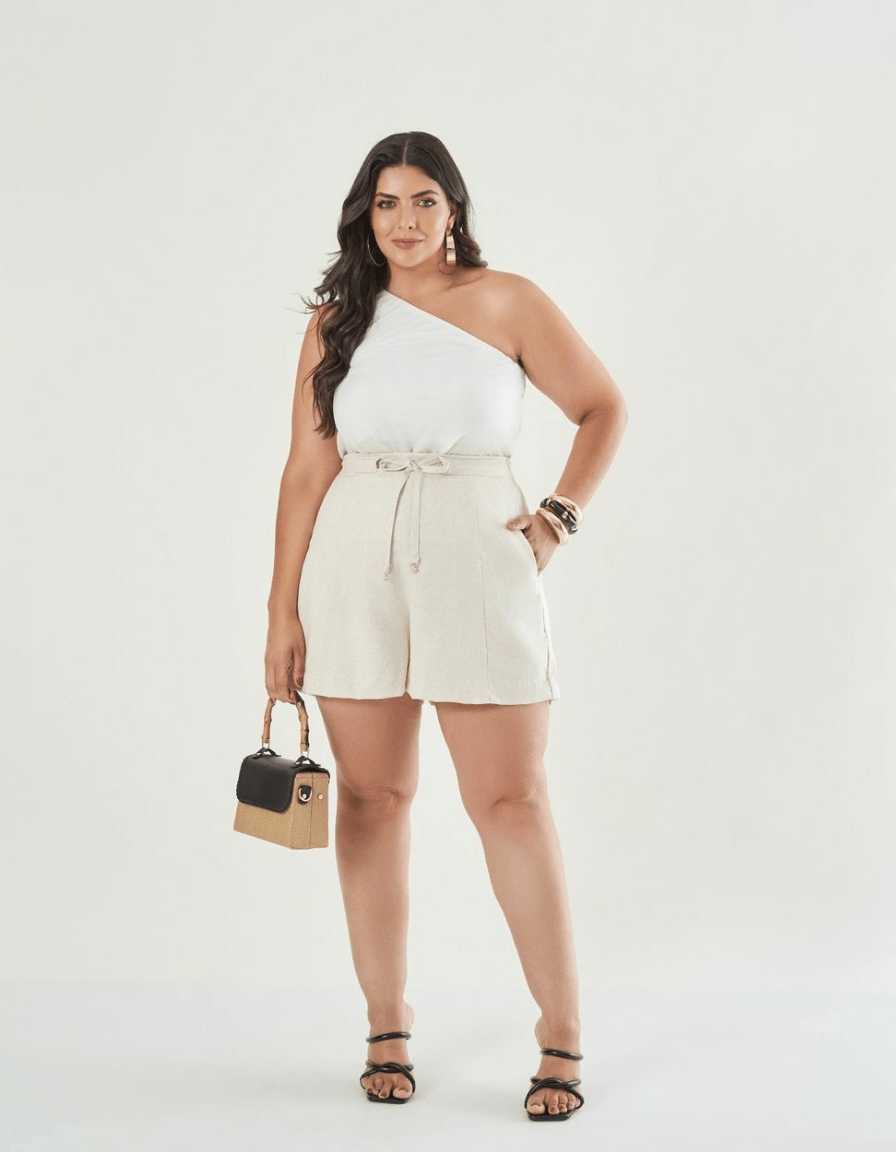 Blusa One Shoulder