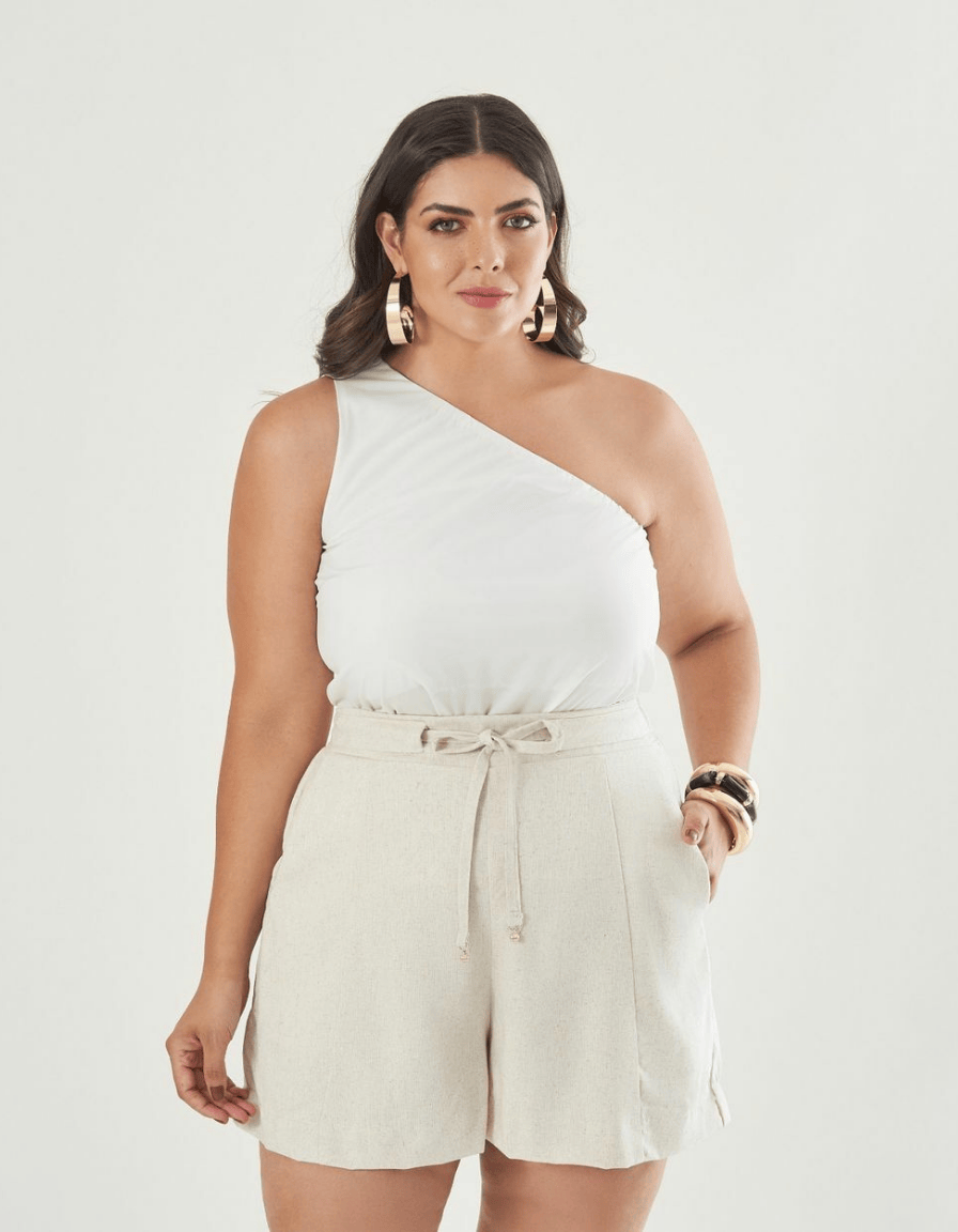 Blusa One Shoulder