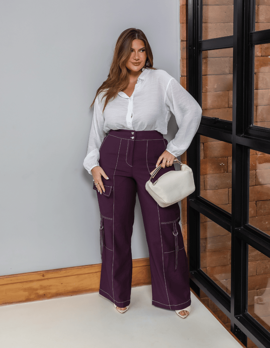 Calça Alfaiataria Pespontos