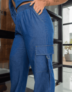 Calça Jogger Blue Jeans