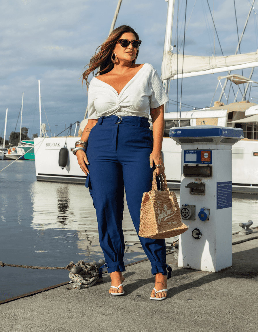 Calça Skinny Fivela