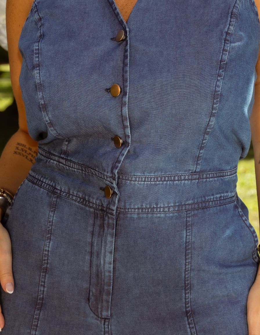 Macacão Jeans Olivia