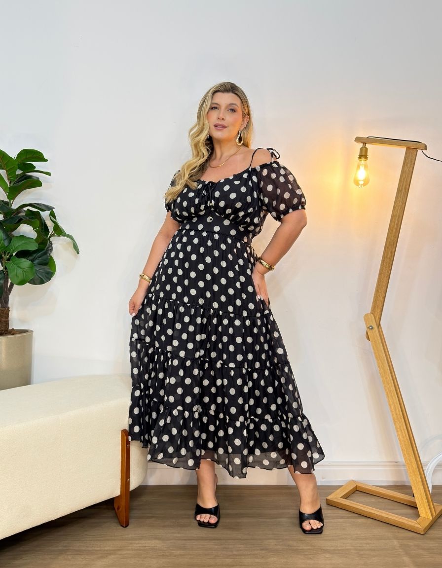 Vestido Poá