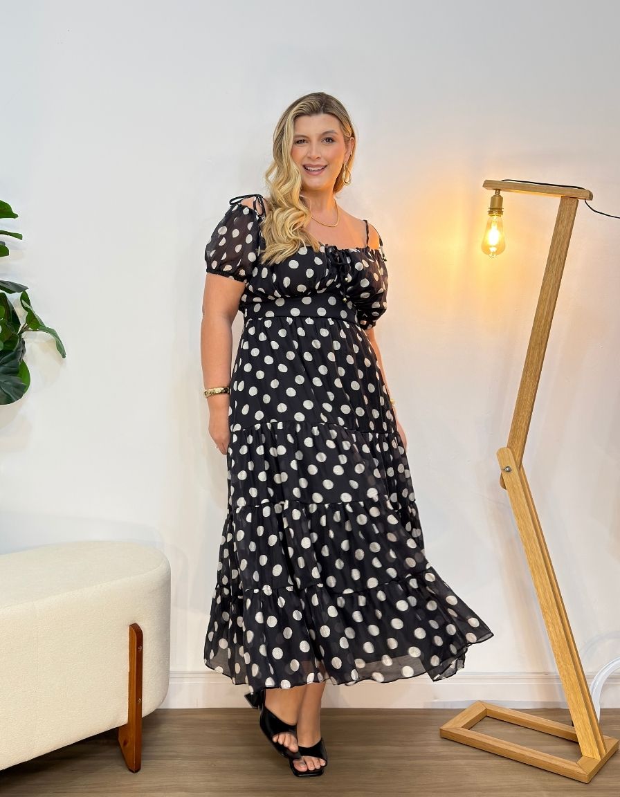Vestido Poá