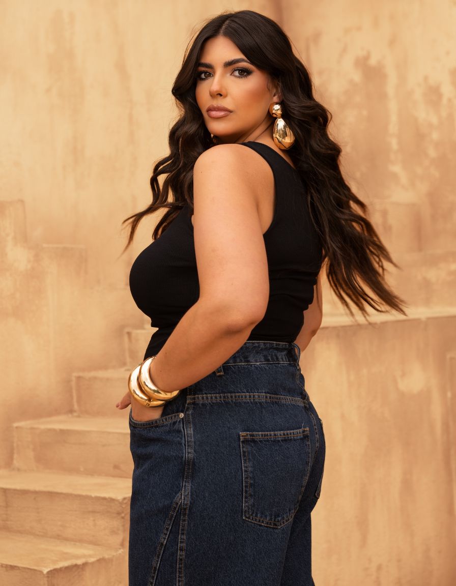 Calça Jeans Barrel