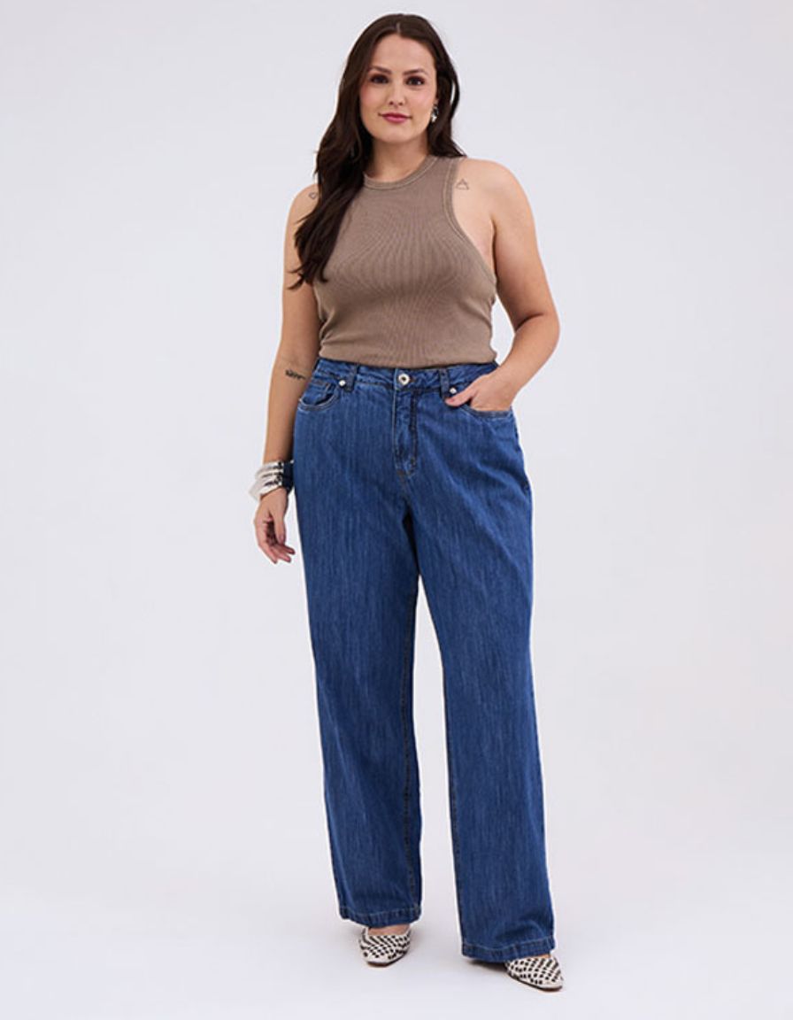 Calça Reta Jeans Luna